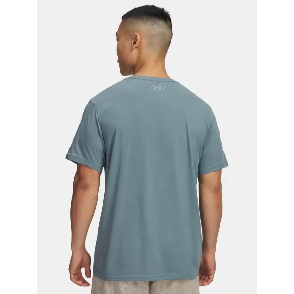  Tricou pentru bărbați UNDER ARMOUR UA GL FOUNDATION UPDATE SS 1382915-587 ALBASTRU 