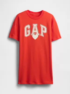 Haine pentru copii GAP LOGO DRESS 781767-00 AFIȘ ROȘU
