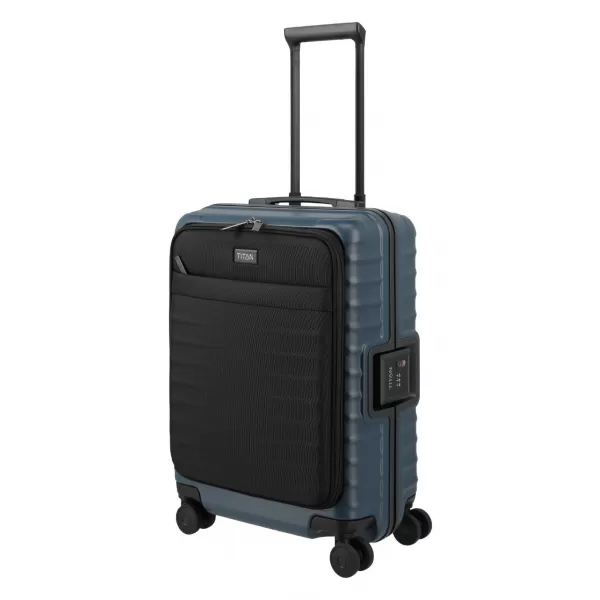  Valisa la bord TITAN Overseas S Front pocket ALBASTRU MIEZUL NOPȚII 
