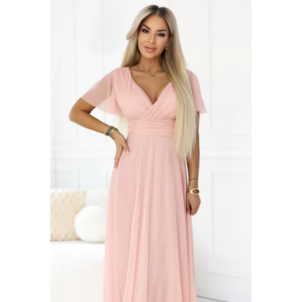  Rochie NUMOCO 635-7 PIERSICĂ 