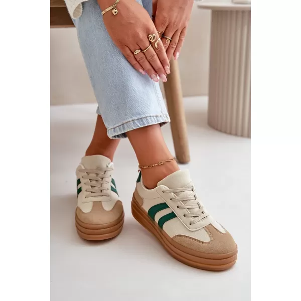  Adidași de damă EVENTO NESONICE BEJ/VERDE 