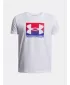 Tricou băieți UNDER ARMOUR UA B BOXED SPORTS UPDATE SS 1388672-100 ALB