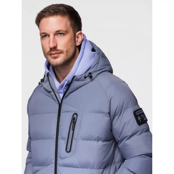  Jachetă pentru bărbați OMBRE OM-JAHP-0302 MOV STINS 