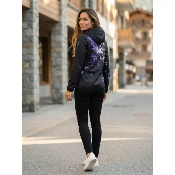  Jachetă softshell premium pentru femei ALTISPORT VOJ/ALW077JACK01 NEGRU/VIOLET 