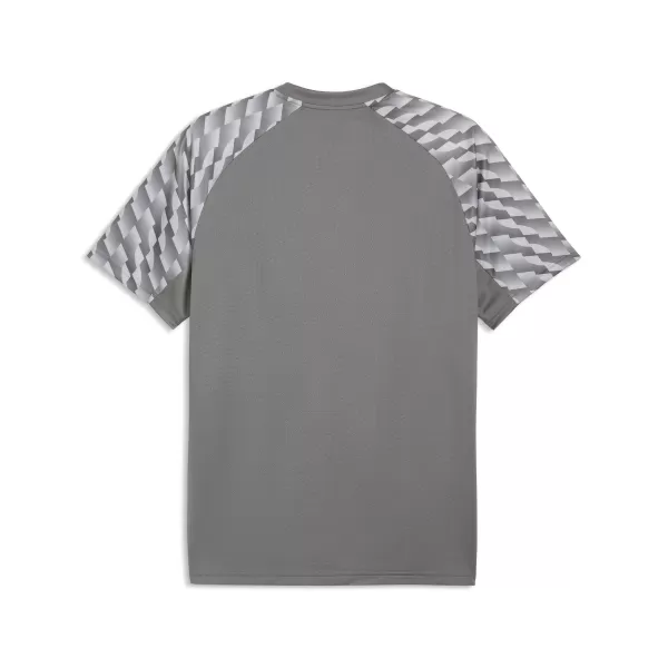  Tricou pentru bărbați PUMA TEAMLIGA26 JERSEY 659721_13 FLAT MEDIUM GRAY/ PLAT MEDIU GRI/PUMA ALB 