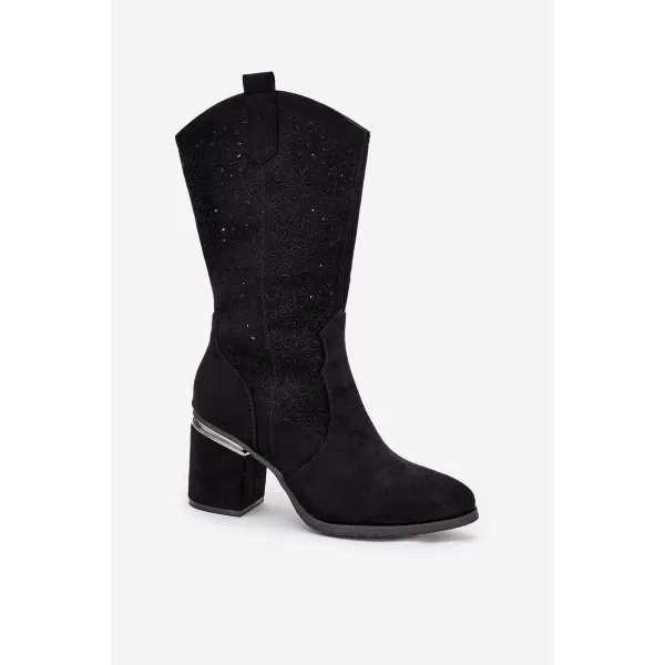  Cizme de dama S.BARSKI HY51-238 NEGRU 