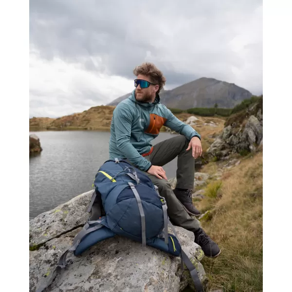  Hanorac powerfleece pentru bărbați NORDBLANC BRACKEN NBWFM8286 VERDE ÎNCHIS 