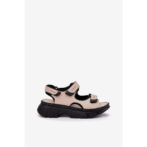  Sandale de dama ARTIKER 56C0471 BEJ/NEGRU 