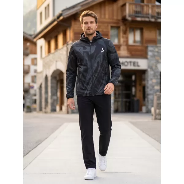  Jachetă softshell premium pentru bărbați ALTISPORT VOJ/ALM072JACK01 NEGRU 