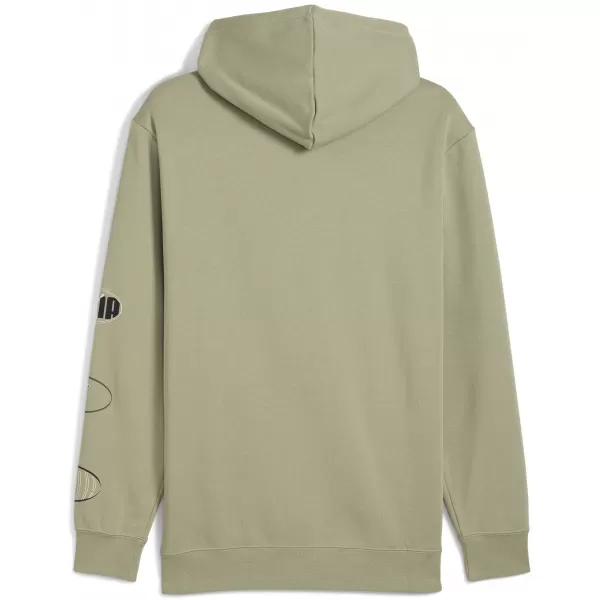  Hanorac pentru bărbați PUMA ESS LOGO LAB HOODIE 688180-82 ARMATA LUX 