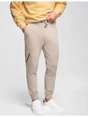 Pantaloni de trening pentru bărbați OMBRE OM-PASK-0280 BEJ