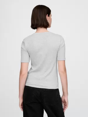 Tricou pentru femei GAP MODAL CREW NECK TEE 679172-03 ERICA GRI DESCHIS