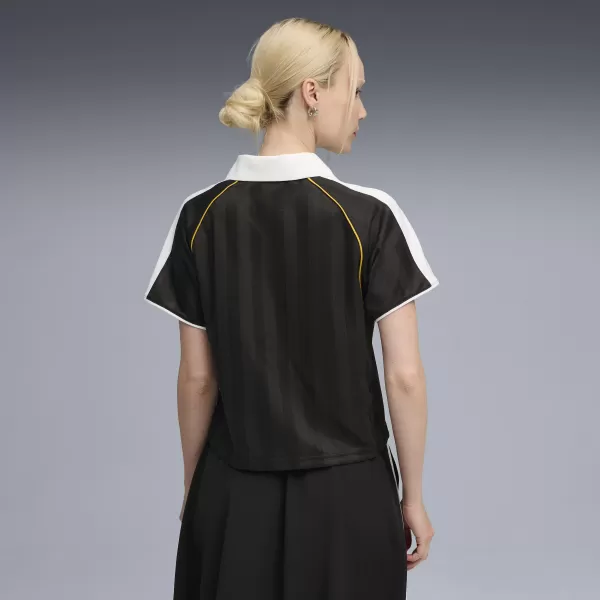  Tricou funcțional de damă PUMA T7 RELAXED FOOTBALL JERSEY 632157-01 PUMA NEGRU 