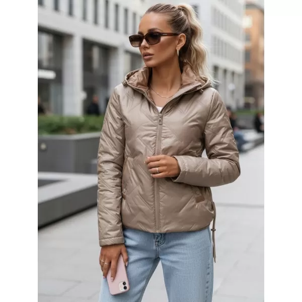  Geaca de dama DSTREET TY5633 CARAMEL 