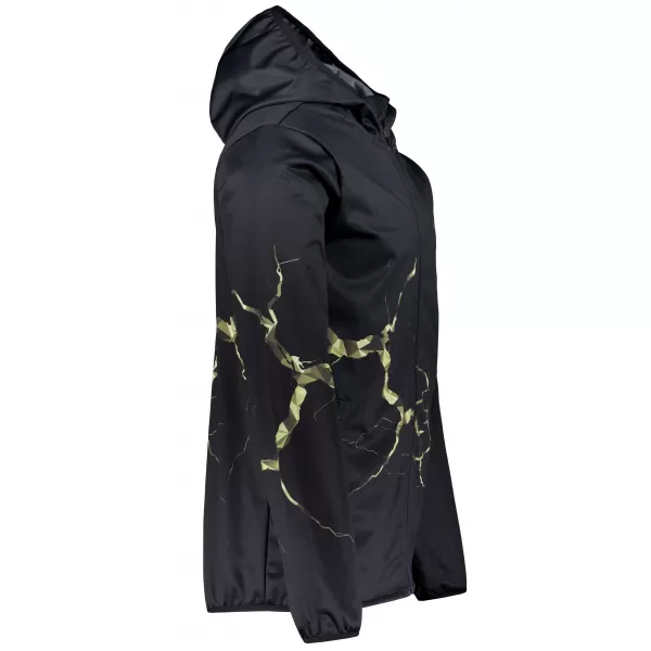  Jachetă softshell premium pentru bărbați ALTISPORT VOJ/ALM129JACK01 NEGRU/MILITAR 