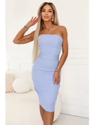 Rochie NUMOCO 642-2 ALBASTRU DESCHIS