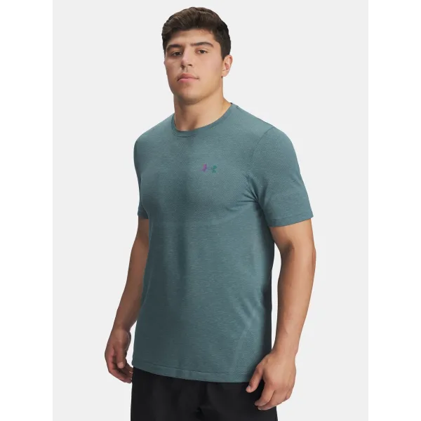  Tricou pentru bărbați UNDER ARMOUR UA VANISH ELITE SEAMLESS SS 1376781-587 ALBASTRU 