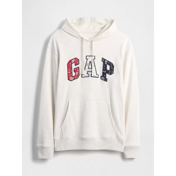  Hanorac pentru bărbați GAP LOGO PULLOVER HOODIE 767818-00 ERICA GRI PAL 