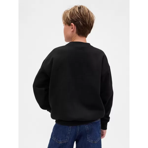  Hanorac pentru copii GAP CREW RELAXED SWEATSHIRT 844233-00 NEGRU 