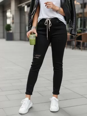 Pantaloni de dama DSTREET UY2857 NEGRU