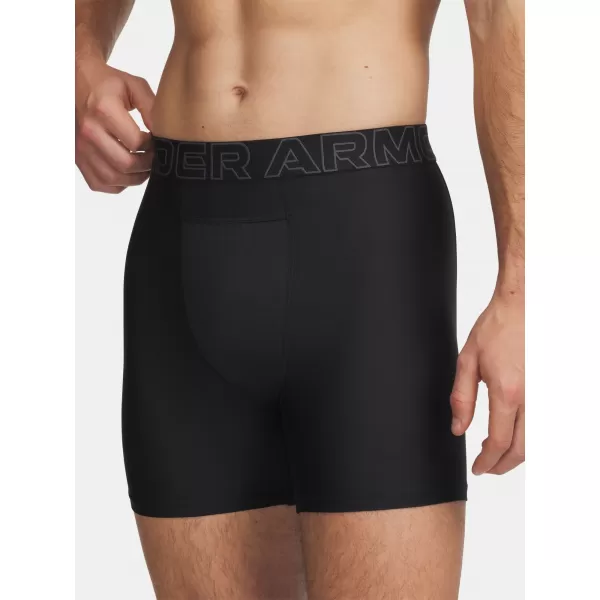  Boxeri pentru bărbați UNDER ARMOUR PERFORMANCE POUCH - SOLID 6IN - 2 6011474-001 NEGRU 