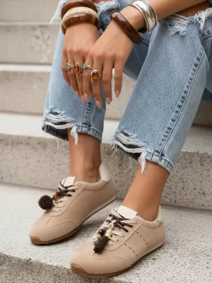 Pantofi de dama DSTREET ZY1411 BEJ