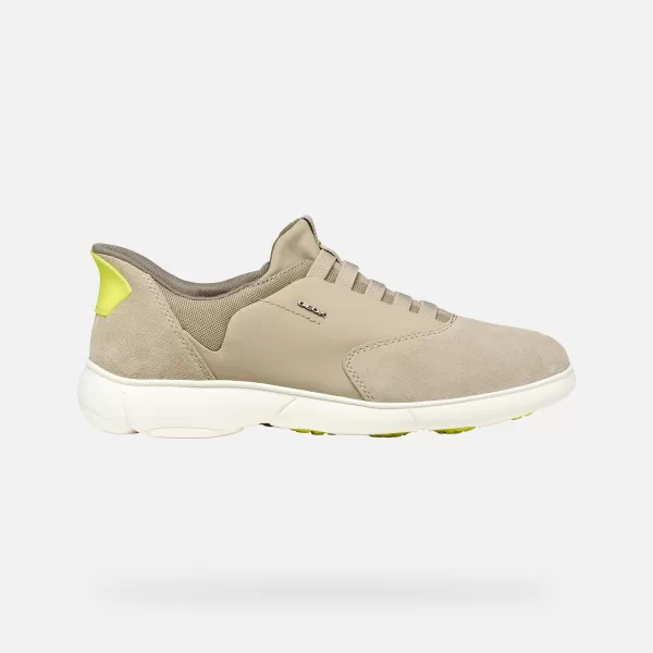  Adidași pentru bărbați GEOX NEBULA 2.0 PLUS G014413 BEJ 