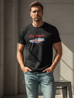 Tricou pentru bărbați DSTREET NX055R NEGRU