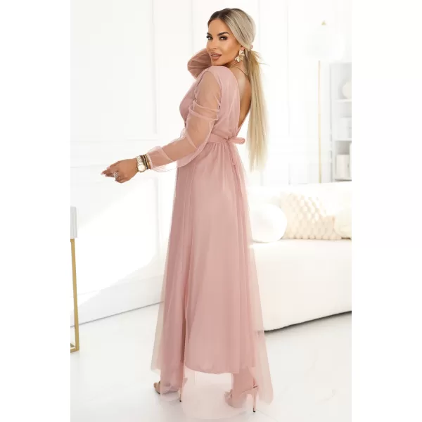  Rochie NUMOCO 664-1 ROZ PUDRA 
