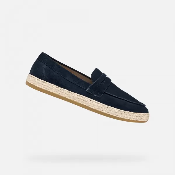  Mocasini pentru bărbați GEOX PANTELLERIA G014528 ALBASTRU ÎNCHIS 