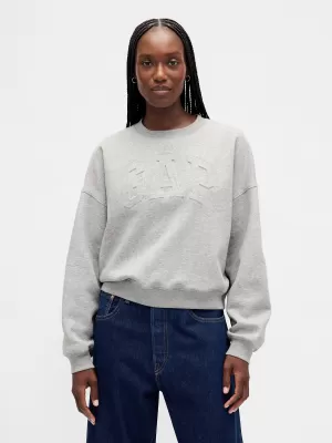 Hanorac de dama GAP LOGO SWEATSHIRT 799272-02 GRI DESCHIS DESCHIS