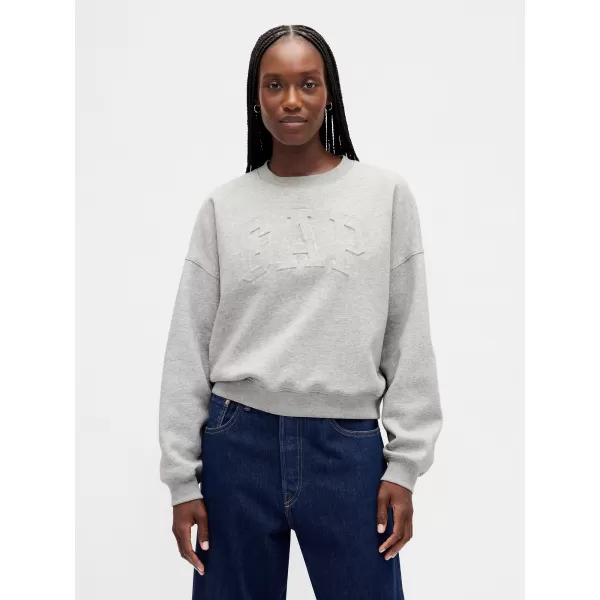  Hanorac de dama GAP LOGO SWEATSHIRT 799272-02 GRI DESCHIS DESCHIS 