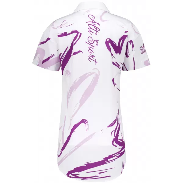  Cămașă premium pentru femei ALTISPORT VOJ/ALW049KOS01 ALB/VIOLET 