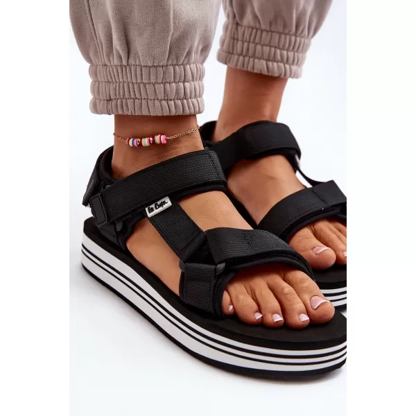  Sandale de dama LEE COOPER LCW-24-05-2753L NEGRU/ALB 