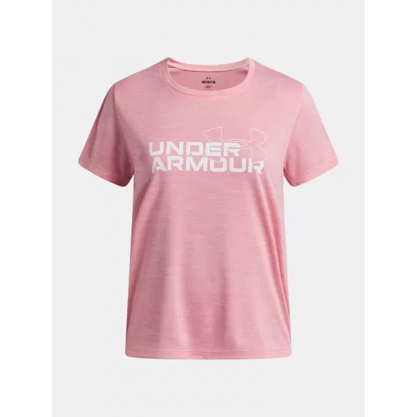  Tricou fetita UNDER ARMOUR TECH TWIST WDMK LOGO SS 6007134-600 ROZ 