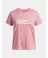 Tricou fetita UNDER ARMOUR TECH TWIST WDMK LOGO SS 6007134-600 ROZ