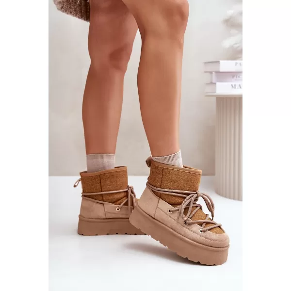  Oameni de zăpadă pentru femei BOTO MAVORA 34284 KAKI 