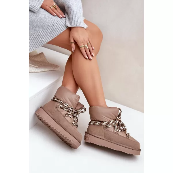  Oameni de zăpadă pentru femei D.FRANKLIN DFSH375003 TAUPE 