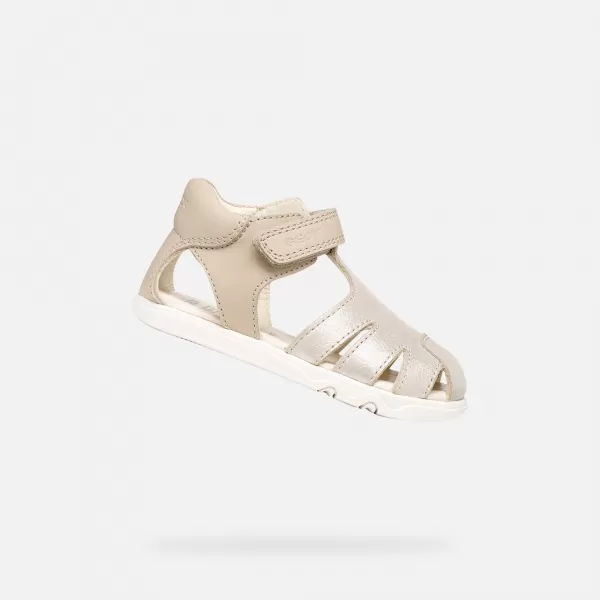  Sandale pentru fete GEOX SANDAL STEPPIEUP B656QA0CR85C5000 BEJ 