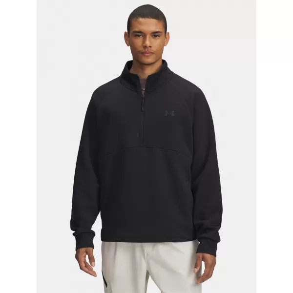  Hanorac pentru bărbați UNDER ARMOUR UNSTOPPABLE FLC HALF ZIP 6003868-001 NEGRU 
