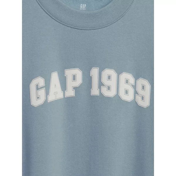  Hanorac pentru copii GAP LOGO SWEATSHIRT 826982-00 CERUL DIN NOUA ANGLIE 