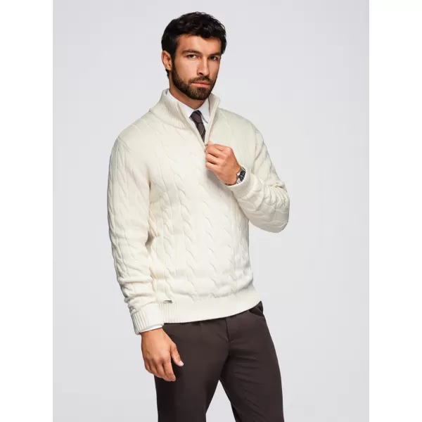  Pulover pentru bărbați OMBRE OM-SWZS-0138 CREMĂ 