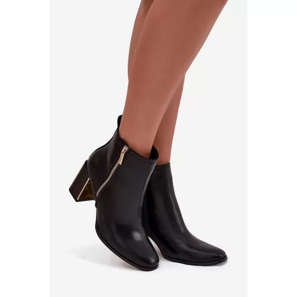  Pantofi de dama cu toc BOTO CAMILYN 40569 NEGRU 