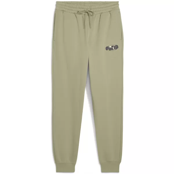  Pantaloni pentru bărbați PUMA ESS LOGO LAB SWEATPANTS 688182-82 ARMATA LUX 