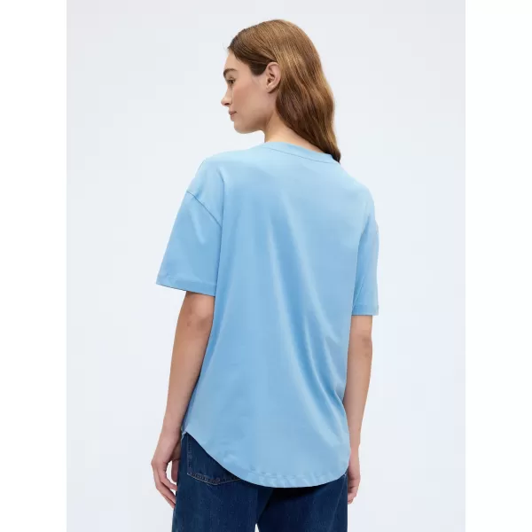  Tricou pentru femei GAP LOGO TEE 407990-10 PIATRA ALBASTRA 