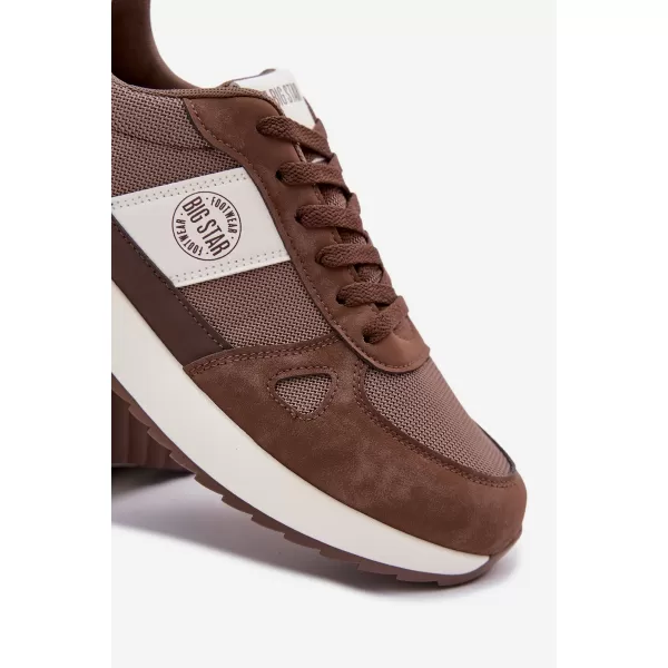  Adidași bărbați BIG STAR TT174353 MARO/BEJ Pantofi Big Star 