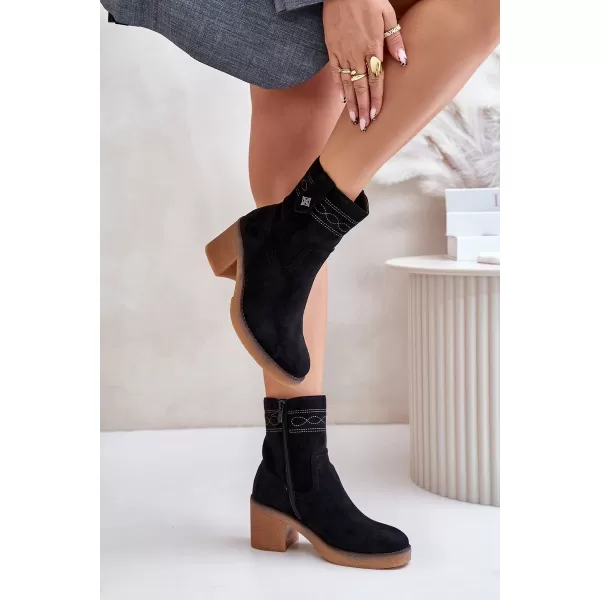  Pantofi de dama BOTO VAILIA 33844 NEGRU 