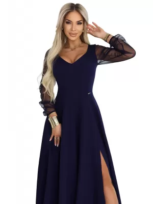Rochie NUMOCO 640-3 ALBASTRU ÎNCHIS
