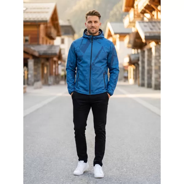  Jachetă softshell premium pentru bărbați ALTISPORT VOJ/ALM079JACK01 ALBASTRU 