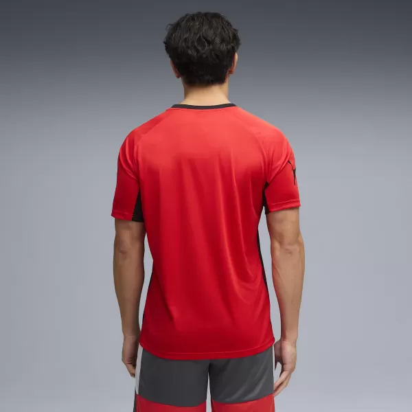  Tricou funcțional pentru bărbați PUMA INDIVIDUALLIGA GRAPH JERSEY 660578_01 PUMA ROȘU/PUMA ALB 